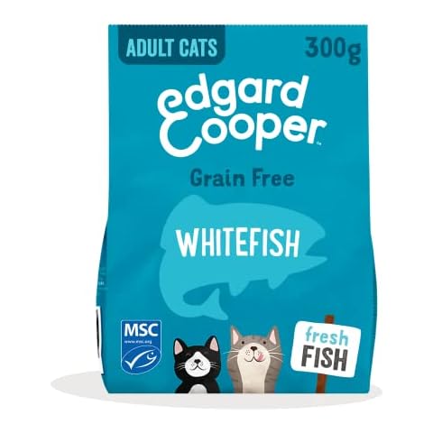 Edgard & Cooper Adult Cat Dry Food - Whitefish 300g - Grain Free, High Protein, Natural Ingredients & MSC-Certified Cover