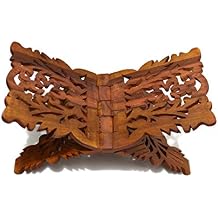 Stay-at-Home Holiday Gift Prayer Book Holder Stand Rihal Rehal Rail Solid Wood Hand Finished 15.5"x7"