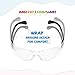 amoolo Safety Glasses for Men Women, Clear Eye Protection for Worl, Lab, Construction (Colorful Temple/Kid's Size, 24 Pack)