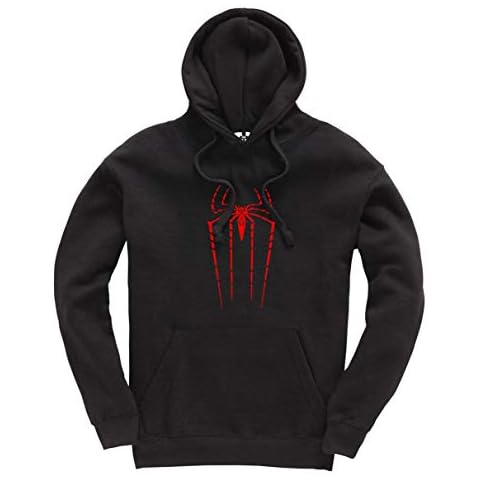 The Amazing Spiderman Kids Hoodie Marvel Comics Boys Girls Hoody Black Cover