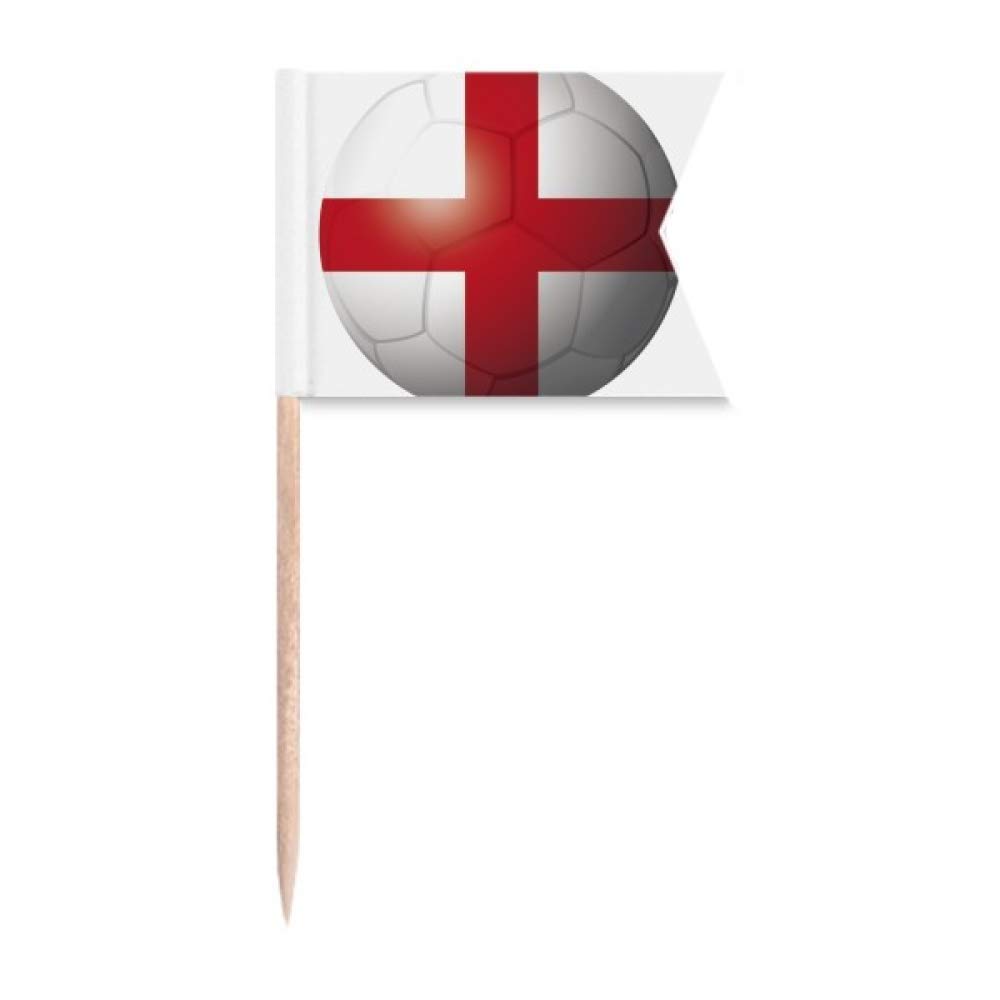 Drapeau de Football Angleterre Cure-dent pour Plaque de Fromage et Décoration de Gâteau