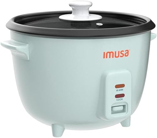 Miniatura 6 de IMUSA USA GAU-00011 - Arrocera eléctrica antiadherente de 3 tazas (sin cocinar) 6 tazas (cocida), color blanco