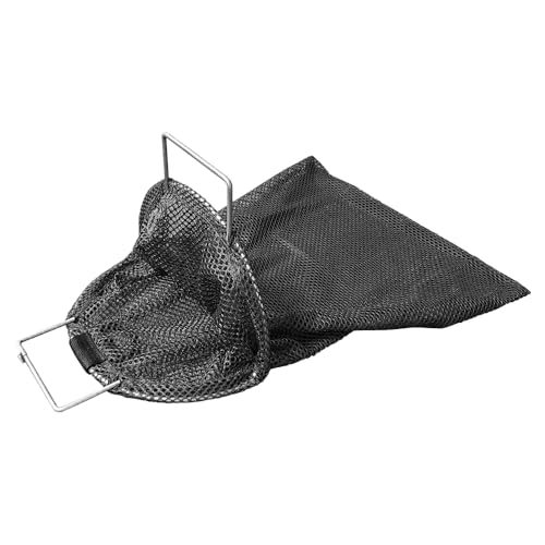 JCS Bolsa de Captura de Malla 24x28 con Asa de Alambre Galvanizado y D-Ring - Duradera y Segura para Recolección Submarina