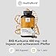 HealthyWorld® BIO Kurkuma 480 mg mit Ingwer und Schwarzem Pfeffer - 365 Kapseln - 1-Jahres-Vorrat - Perfekte Kombination natürlicher Zutaten - zur Unterstützung von Immunsystem, Leber und Herz