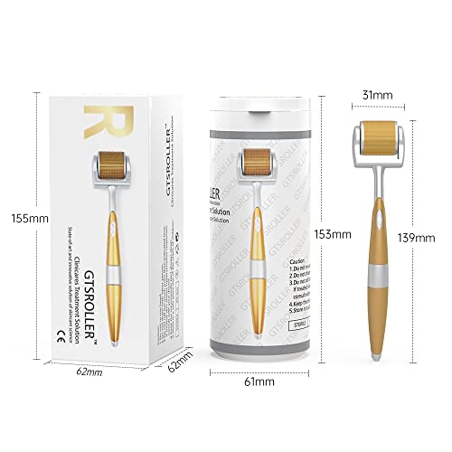 Dermaroller barbe clairsemée et chute cheveux solution micro-aiguilles titane 1.5mm