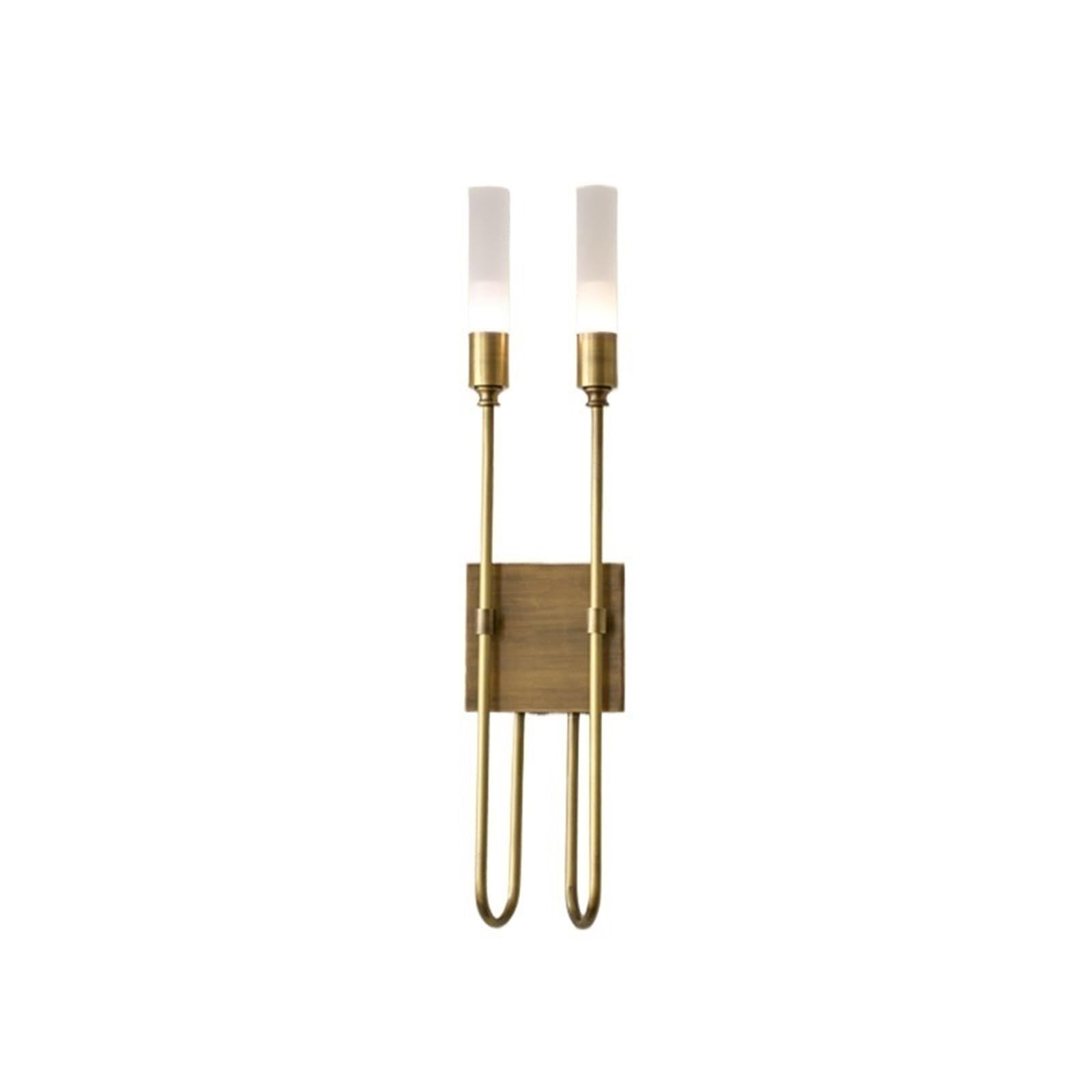 E7v2T9k6 Wall Lamps Light Luxury All-Copper Retro Double-Head Wall Lamp Villa Corridor Decorative Sconce Decor