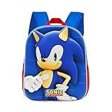 KARACTERMANIA Sega-Sonic Velocity-Mochila 3D Pequeña, Azul