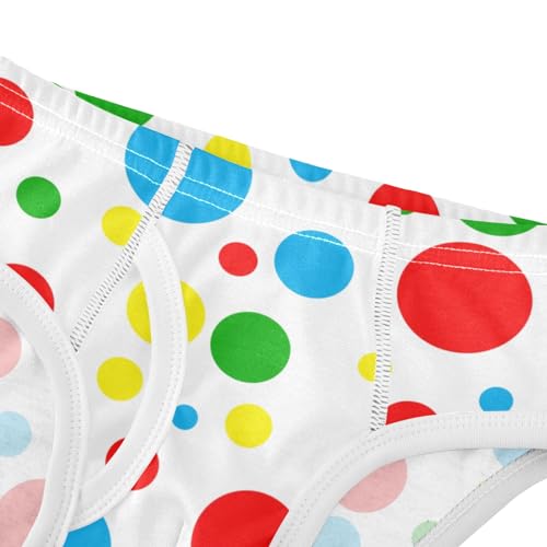 ODAWA Boys' Briefs Underwear Polka Dots Color Toddler Boy Cotton Underwear Boys Size 6 Underwear Boxer Briefs4