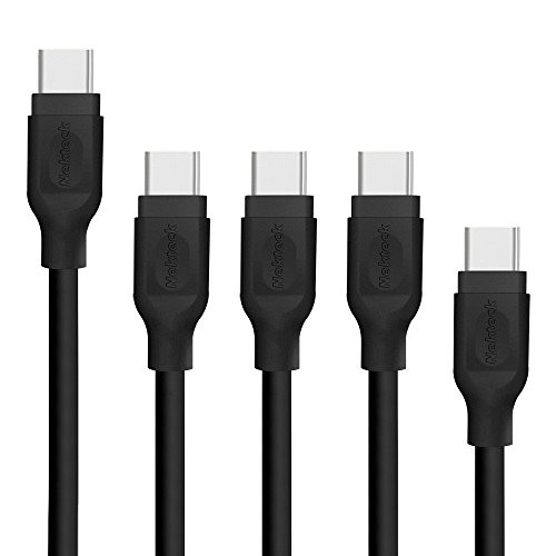 Nekteck USB C Cable, Type C to USB 3.0 Type A Male Data & Charging Cord 5 Pack[ 1ft x 1, 3ft x 3, 6ft x 1] with 56k ohm Resistor Galaxy Note 8 S8/S8 Plus S9/S9 Plus, Pixel 3 2/XL, OnePlus 6, More