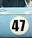 CLASSIQUE VINTAGE VOITURE COURSE RALLYE NUMÉROS 30cm PAIRE MG MGA MGB TRIUMPH ASTON RILEY