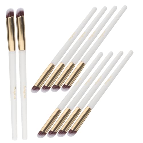 Ipetboom under Eye Concealer Brush Set 10pcs Angled Powder Brush Perfect for Foundation Contouring and Eye Makeup Easy to Carry