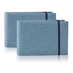 YONOVO 2PACK 4×6 Photo Album, 4×6 100 Pockets Linen Cover Photobook Small Capacity Pictures Book Easy to Classify and…