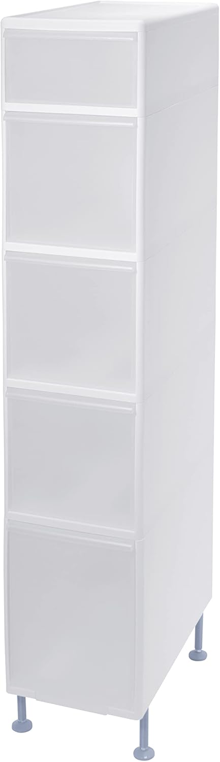 Like – IT Adjuster with sutokka- White Width 25.5 X Depth X Height 128 cm MS – 1301 a