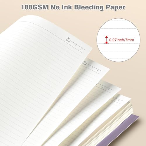Image of Spiral Notebook 8.5 inch x 11 inch, 5 Subject Notebooks College Ruled with Dividers