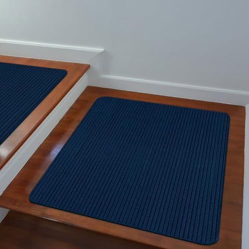Beverly Rug Non-Slip Modern Rug 3x3 Solid Traditional Rubber Backing Machine Washable Soft Thin Indoor Area Rugs for Living Room Stain Resistant Non Shedding Casual Carpet (3 x 3 Navy Blue)