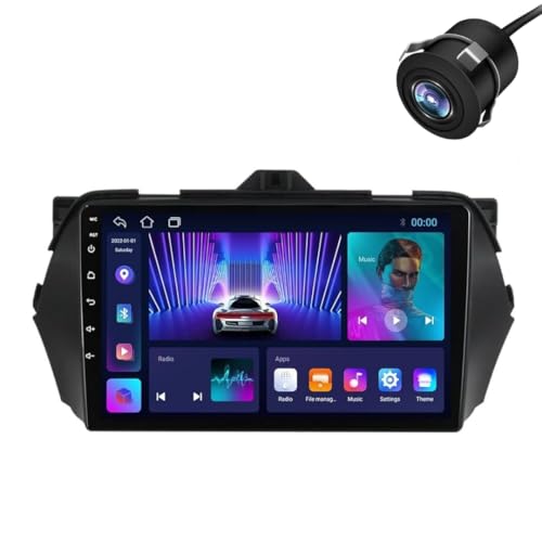 Image of Modorwy Original QLED 9 inch Zlink Car Android Stereo | OS 13 | 2GB+32GB | Display Support Car Play & Android Auto | incl. AHD Rear Camera & Frame Compatible with Maruti Ciaz - 1 Year Warranty