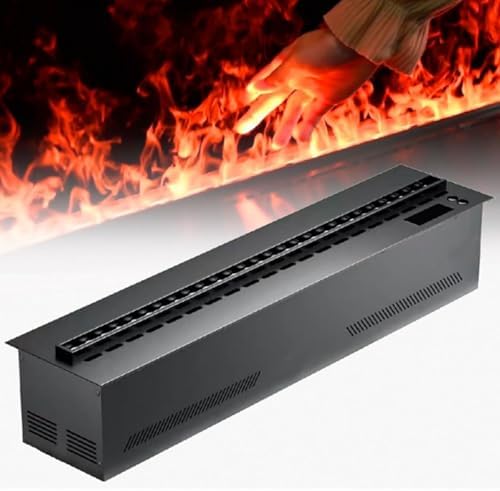 3D Electric Water Fireplace with Adjustable Flame Colors & Brightness, Remote Control, Automatic Water Filling, Indoor Decor, Energy-Efficient Heating Solution