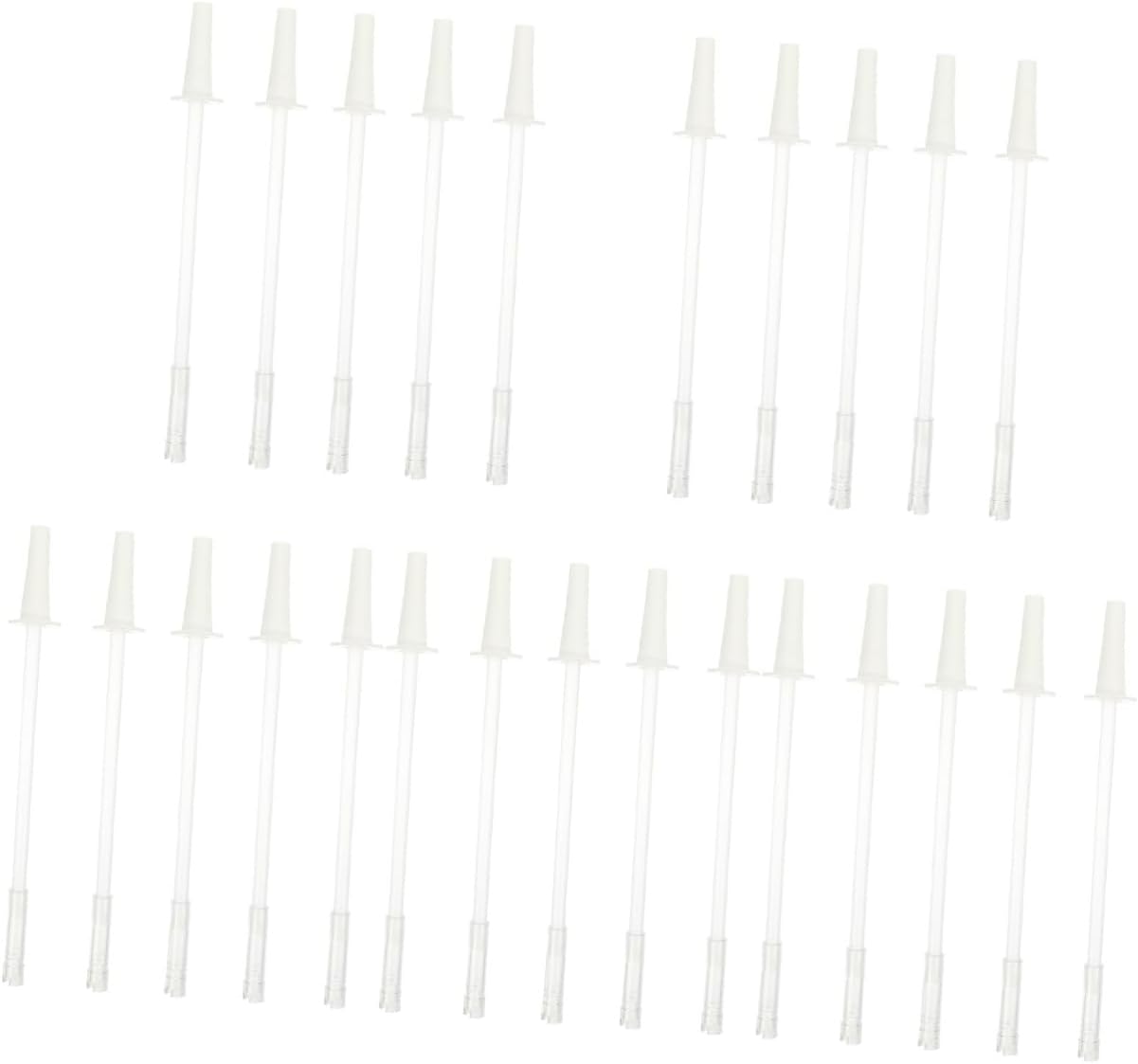 PRETYZOOM 25sets Straws Pot Belly Straws Household Water Bottle Ice Sundaes Accessory