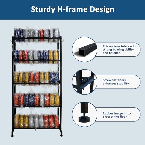 ARTINRACK 3D Printer Filament Rack, Heavy Duty Storage Shelves for 3d Printing Filaments, 5 Tier Large Capacity Filament Storage for 3D Printing Business by ARTINRACK - Image 5