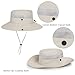 Kids Wide-Brim Sun-Hat UPF 50+ UV Protection Bucket Hat Safari-Boonie for 5-9 Years Boys Girls Beige