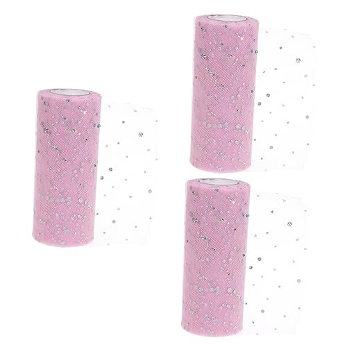 Tulle à paillettes rose NUOBESTY décoration mariage tissu chemin de table