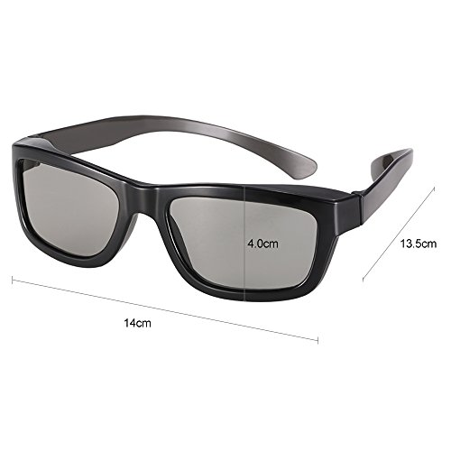 óculos 3d, Andoer Óculos 3D passivos lentes polarizadas circulares para TV polarizada Real D 3D cine