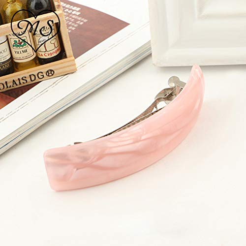 Lurrose 6 peças grampos de cabelo mola de mármore acrílico geométrico grampos de cabelo acessórios d