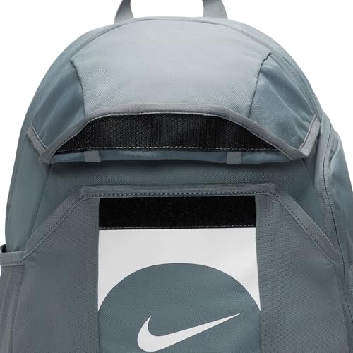 Image of NIKE Unisex Academy Team Sports backpack (pack of 1), Grey, 18.7 x 13 x 7.1 inches, Sport
