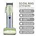 Caliber .50 Cal MAG 4th Generation Cordless Clipper – High-Speed Magnetic Motor, Dual DLC Blades, Ultra Quiet, Long Battery Life, Professional Hair Cutting Kit