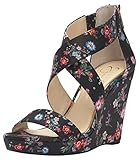 Jessica Simpson Women's Jinxxi Wedge Sandal Black/Multi 7.5 M US