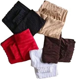 Kids Clothing' Girl's Cotton Linen Loose Relaxed Fit Solid Full Length Elastic Waistband Palazzo_Multicolour_Pack of 5_30 Price In India