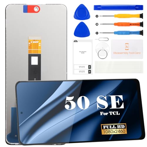 Bloc écran LCD de rechange pour TCL 50 SE 2024 numériseur noir