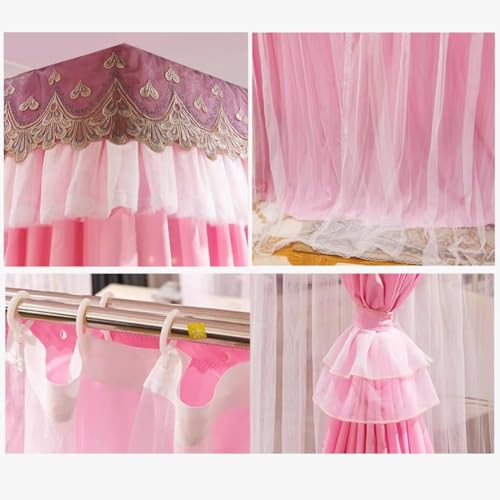 Ciel de lit double barre transversale pour séparation de pièce et intimité - 6