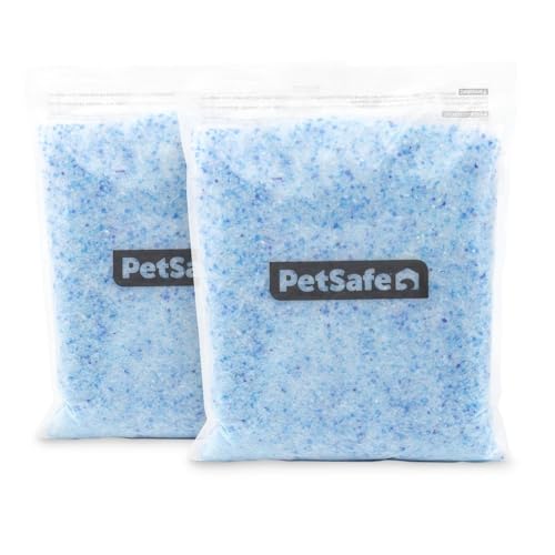 PetSafe ScoopFree 4.3 lb Bags (2 Pack) Premium Crystal Cat Litter - Outperforms Clay Litter - Refill Packs - Reusable Tray Compatible - Fresh Scent