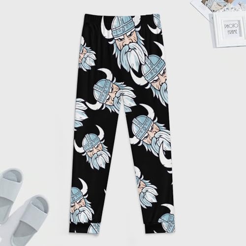 Norse Mythology God Valhalla Viking Men's Pajamas Casual Sleep Pants Sweatpants Soft Sleepwear for Home3