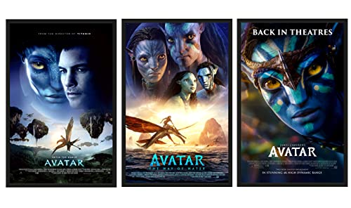 BigWigPrints Avatar: Le Chemin de l'eau (2022), Avatar (2009) et l'affiche de réédition de...