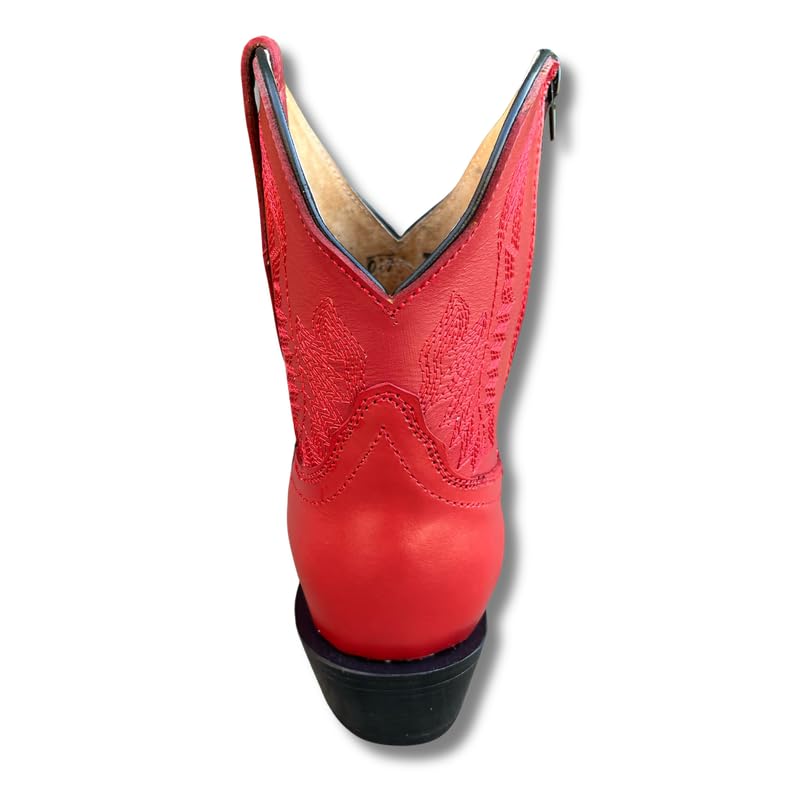 Women's Full Leather Snip & Square Toe Cowgirl Western Boots with Classic Luxury Leather Sole Bota con punta cuadrada para mujer4