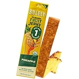 SOLELY - Organic Pineapple Fruit Jerky - 1 Individually Wrapped Strip - Fruit Leather Made from Dried Fruit - Healthy Snacks for Adults & Kids - Non GMO, Vegan Snacks - 0.8oz (23g)