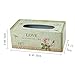 PHILPETY Decorative Metal Tissue Holder Country Rural Rectangular Tissue Box Cover - Bathroom, Kitchen, Office Room
