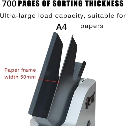Organizador de papel comercial con soplador automático, alineación rápida de 3 segundos, ideal para organizar archivos, facturas y documentos en escritorios A4