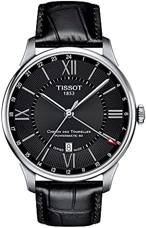 قیمت و خرید Tissot Chemin Des Tourelles GMT ساعت مردانه اتوماتیک چرم سیاه  T0994291605800 برند Tissot | مالتینا