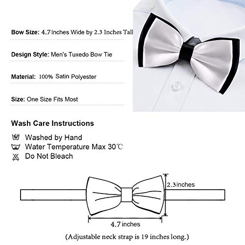 Mens Bow Ties Handmade Pre-Tied Lgbt Pride Rainbow Flag Pattern Bow Ties For Men #TOP2