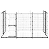 Vopese Gro?er Hundezwinger aus pulverbeschichtetem Stahl - Spiel, Sport und Sicherheit für Hunde - Ma?e 330x220x180 cm - Schwarz Model3082298