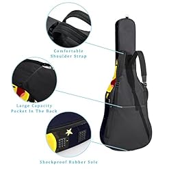 Étui de protection rembourré pour guitare acoustique et classique Motif éléphant Noir/rose, Multicolore 04, 42.9×16.9×4… - Les Beatles, Paul McCartney, John Lennon, RIngo Starr, George Harrison Étui de protection rembourré pour guitare acoustique et classique Motif éléphant Noir/rose, Multicolore 04, 42.9x16.9x4… – Image 3