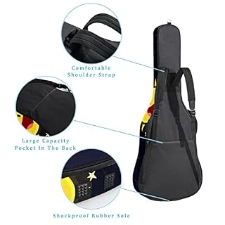 Étui de protection rembourré pour guitare acoustique et classique Motif éléphant Noir/rose, Multicolore 04, 42.9×16.9×4… - Les Beatles, Paul McCartney, John Lennon, RIngo Starr, George Harrison Étui de protection rembourré pour guitare acoustique et classique Motif éléphant Noir/rose, Multicolore 04, 42.9x16.9x4… – Image 3