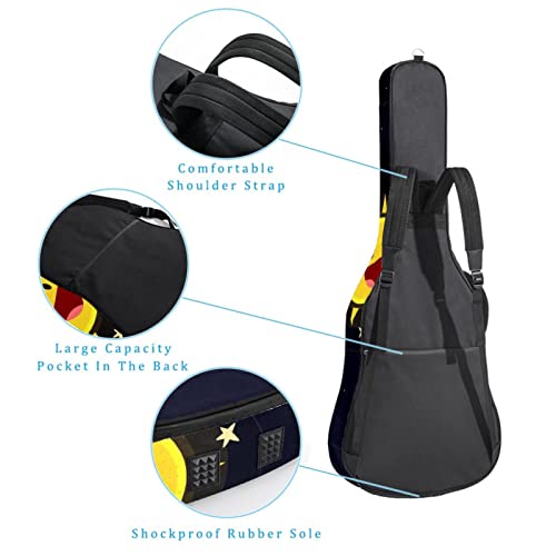 Étui de protection rembourré pour guitare acoustique et classique Motif éléphant Noir/rose, Multicolore 04, 42.9×16.9×4… - Les Beatles, Paul McCartney, John Lennon, RIngo Starr, George Harrison Étui de protection rembourré pour guitare acoustique et classique Motif éléphant Noir/rose, Multicolore 04, 42.9x16.9x4… – Image 4