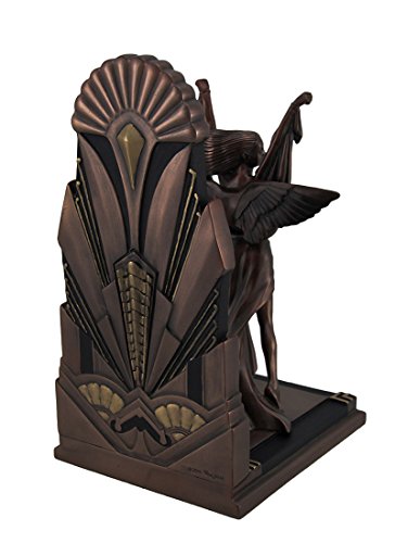 Veronese Design The Winged Woman Metallic Copper Finish Art Deco Single Bookend Statue #TOP2