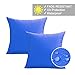 VAKADO Outdoor Waterproof Throw Pillow Covers 22X22 Set of 2 Decorative Blue Patio Furniture Cushion Cases Outside Decor for Couch Garden Bench Porch