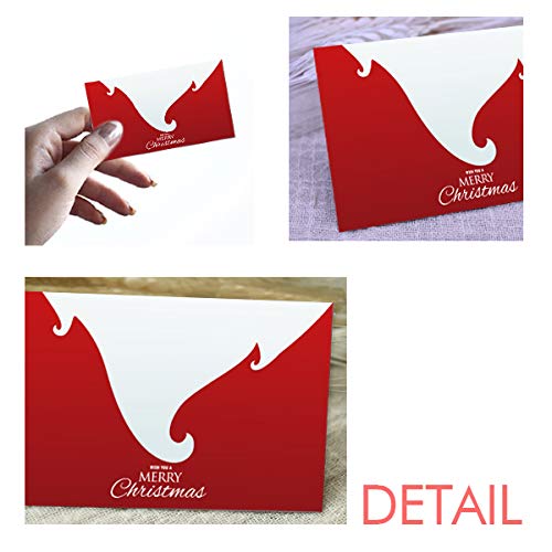 Design Di Biglietto Di Auguri Natalizio Vintage Con Babbo Natale