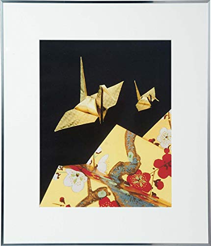 Kenko アルミ額縁 ケンコー 画廊 ガラスタイプ 半切 シルバー AGR-H-SV